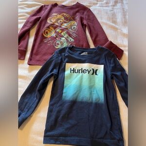 Jumping Beans & Hurley long sleeve shirts